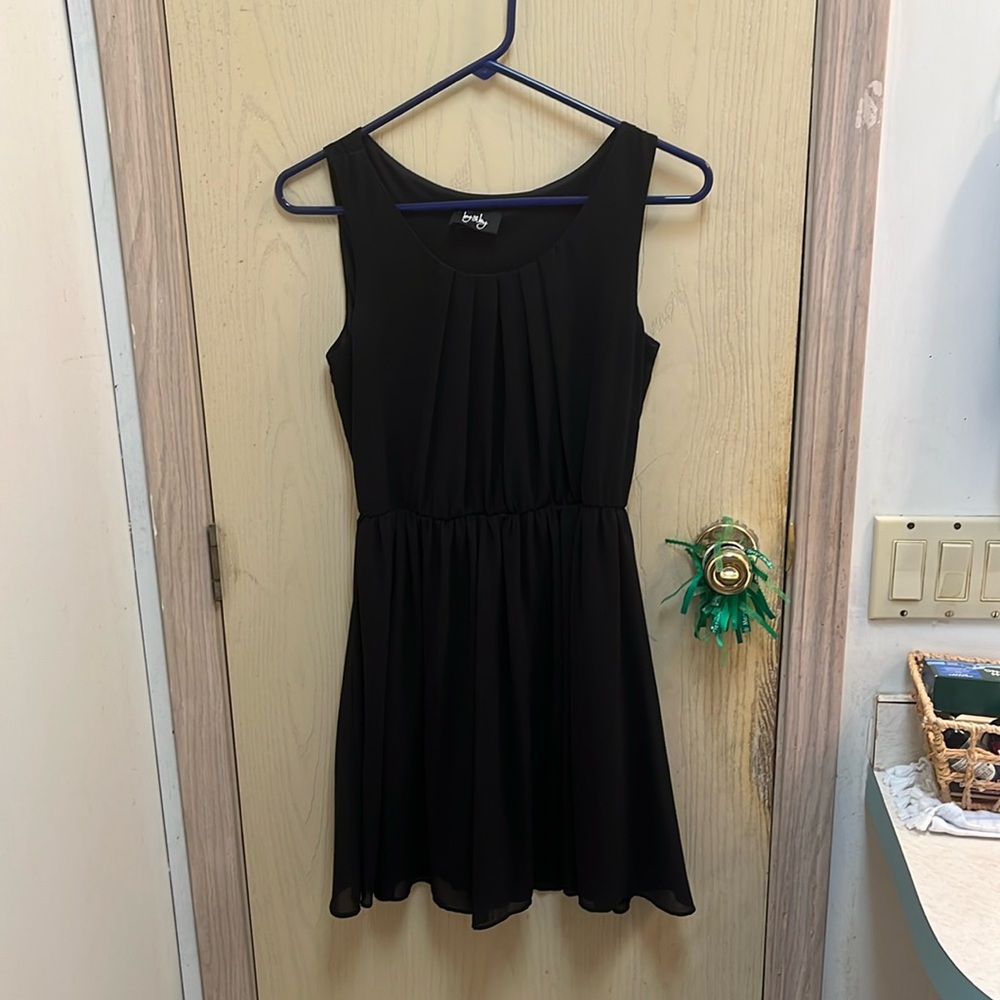 Black midi dress, size small
